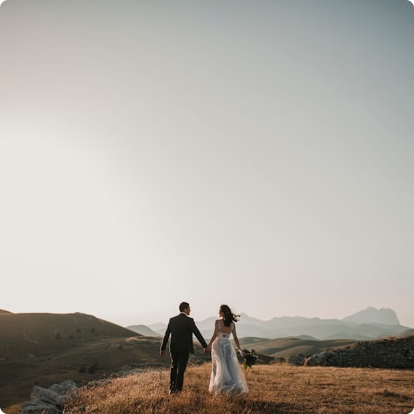 Couple walking